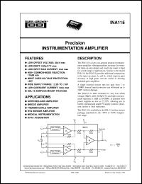 INA115AU/1K Datasheet