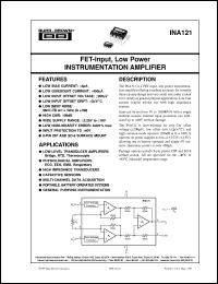 INA121UA/2K5 Datasheet