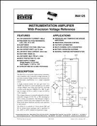 INA125UA/2K5 Datasheet
