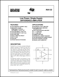 INA132UA/2K5 Datasheet