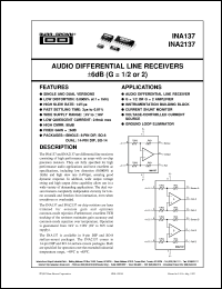 INA2137UA/2K5 Datasheet