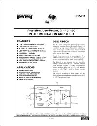 INA141UA/2K5 Datasheet