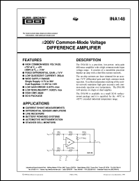 INA148UA/2K5 Datasheet