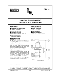 OPA121KU/2K5 Datasheet