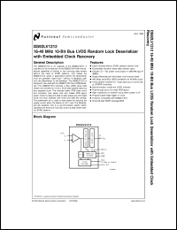 DS92LV1210MDC Datasheet