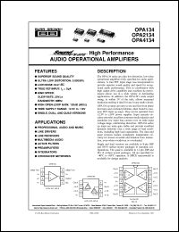 OPA134UA/2K5 Datasheet