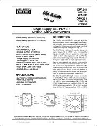 OPA4251UA/2K5 Datasheet