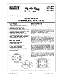 OPA277UA/2K5 Datasheet