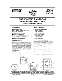 OPA2340EA/2K5 Datasheet