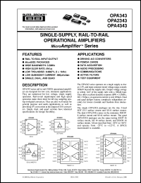 OPA2343EA/2K5 Datasheet