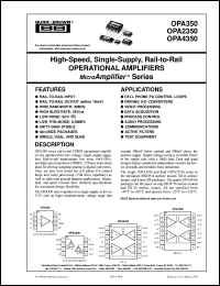 OPA350PA
 Datasheet