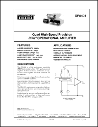 OPA445AU Datasheet