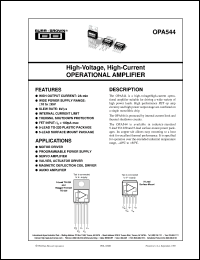 OPA544F/500 Datasheet
