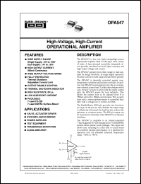 OPA547F/500 Datasheet