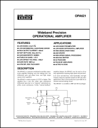 OPA621KU/2K5 Datasheet
