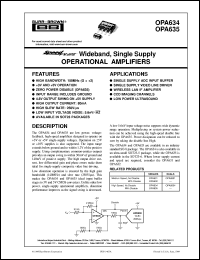 OPA634U/2K5 Datasheet
