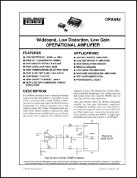 OPA642NB/3K Datasheet