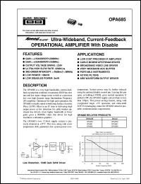OPA685U/2K5 Datasheet