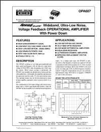 OPA687U/2K5 Datasheet