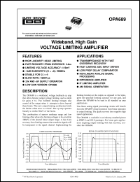 OPA689U/2K5 Datasheet