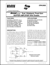 OPA2682U/2K5 Datasheet