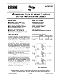 OPA3682E/2K5 Datasheet