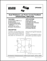 OPA4658U/2K5 Datasheet