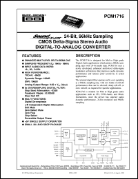 PCM1716E/2K Datasheet