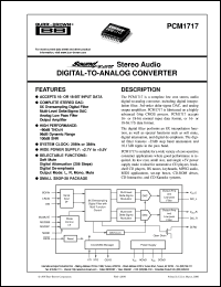 PCM1717E/2K Datasheet
