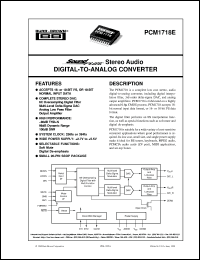 PCM1718E/2K Datasheet