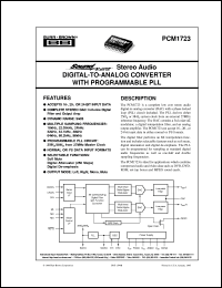 PCM1723E/2K Datasheet