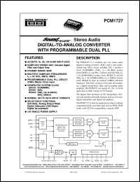 PCM1727E/2K Datasheet