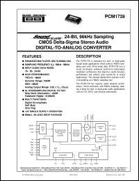 PCM1728E/2K Datasheet