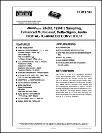 PCM1739E/2K Datasheet