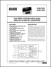 PCM1750U/1K Datasheet