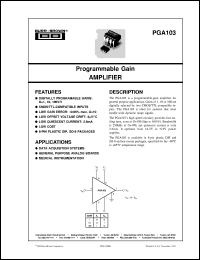 PGA100BG Datasheet