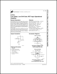 LF412MH/883 Datasheet