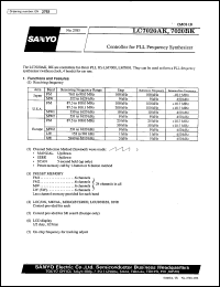 LC7215F Datasheet