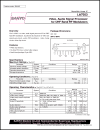 LA7053 Datasheet