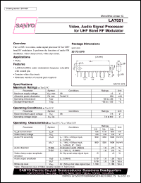 LA7051 Datasheet