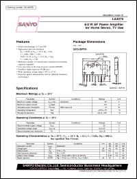 LA4275 Datasheet