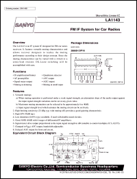 LA1143 Datasheet