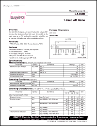 LA1600 Datasheet