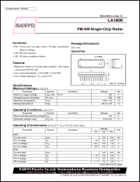 LA1800 Datasheet