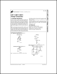 LM111H/883 Datasheet