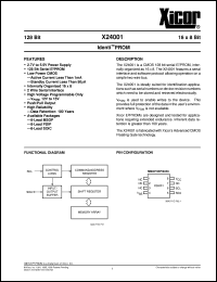 X24001M-3 Datasheet