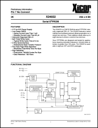 X24022P-3 Datasheet