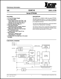 X24C16S14MB-3 Datasheet