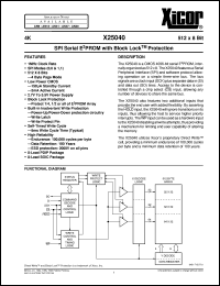 X25040PM-3 Datasheet