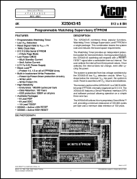 X25045PI-2,7 Datasheet